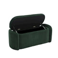 Upholstered Fabric Storage Ottoman for Entryway
