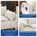Moasis 56-Inch Velvet Tufted Loveseat Sofa with Button-Detail Seat and Convenient Side Storage Pocket