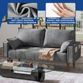 Moasis 56-Inch Velvet Tufted Loveseat Sofa with Button-Detail Seat and Convenient Side Storage Pocket