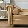 Contemporary Velvet Chaise Lounge Chair with Storage