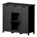 Roomfitters Morden Buffet Sideboard Cabinet with Doors and Drawers - Stylish Coffee Bar and Storage Solution