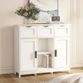 Roomfitters Morden Buffet Sideboard Cabinet with Doors and Drawers - Stylish Coffee Bar and Storage Solution