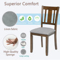 4-Piece Counter Height Dining Chair Set with Cushioned Seats