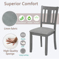 4-Piece Counter Height Dining Chair Set with Cushioned Seats