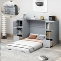 Full-Size Murphy Bed with Storage Drawers