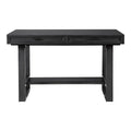 Isolde Black 60-Inch Solid Wood Counter Height Dining Table with Drawers by Furniture of America