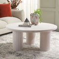 SAFAVIEH Home Mork Round Coffee Table with 3 Legs - 40" W x 40" D x 18" H