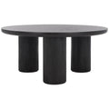 SAFAVIEH Home Mork Round Coffee Table with 3 Legs - 40" W x 40" D x 18" H