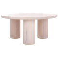 SAFAVIEH Home Mork Round Coffee Table with 3 Legs - 40" W x 40" D x 18" H