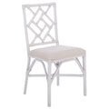 Set of 2 SAFAVIEH Maye Rattan Accent Chairs with Cushions - Dimensions: 18.5" W x 20.9" L x 35.8" H