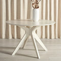 SAFAVIEH Couture Meiko 46-Inch Round Dining Table - Dimensions: 46" W x 46" D x 30" H