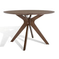 SAFAVIEH Couture Meiko 46-Inch Round Dining Table - Dimensions: 46" W x 46" D x 30" H