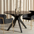 SAFAVIEH Couture Meiko 46-Inch Round Dining Table - Dimensions: 46" W x 46" D x 30" H
